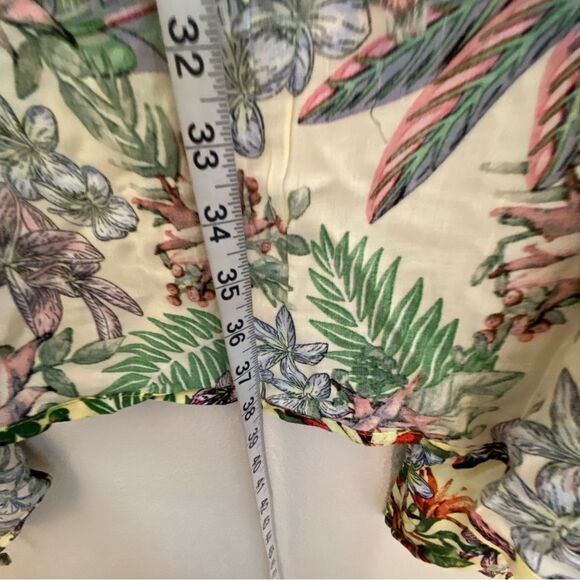 Green Hibiscus Tropical flower SARONG Wrap Skirt swimsuit cover up OS NEW - Picture 3 of 6